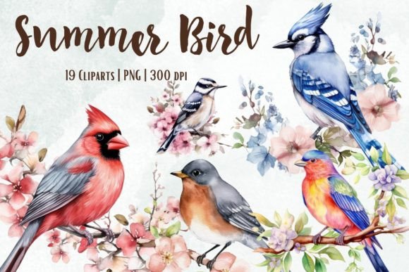 Download Summer Bird Watercolor Sublimation - Watercolor sublimation Collection