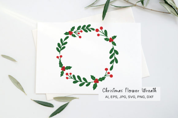Download Holly Wreath Svg, Christmas Wreath Svg, - Premium Resources