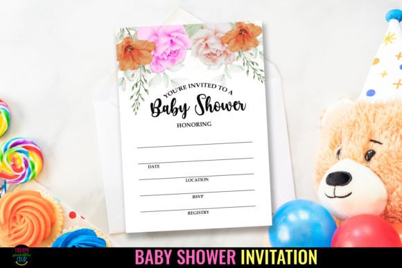 Download Baby Shower Party Invitations I Template - Premium Bundle