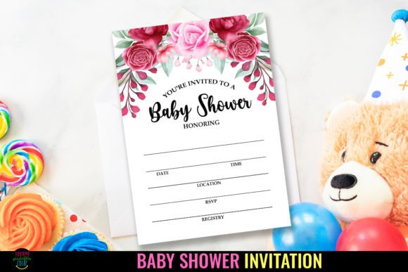 Download Baby Shower Party Invitations I Template - Premium Bundle