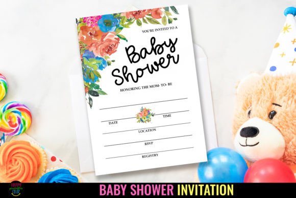 Download Baby Shower Party Invitations I Template - Premium Resources