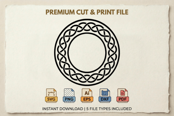 Download Solid Circle Celtic Base Silhouette SVG - Circle Collection