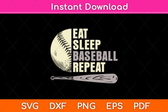Download Eat Sleep Baseball Repeat Funny Baseball - Repeat Collection