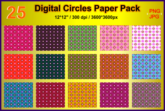 Download Digital Circles Paper Pack - Circle Collection