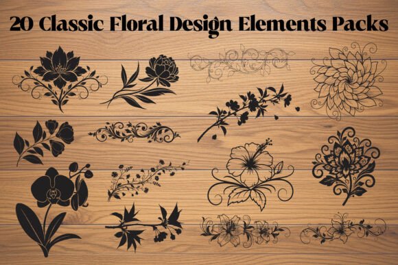 Download Classic Floral Design Elements Bundle - Floral design elements Collection
