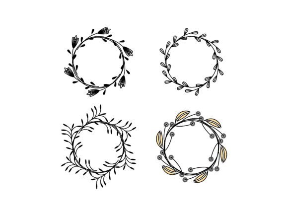 Download Circle Botanical Frame Set Logo Design - Circle Collection
