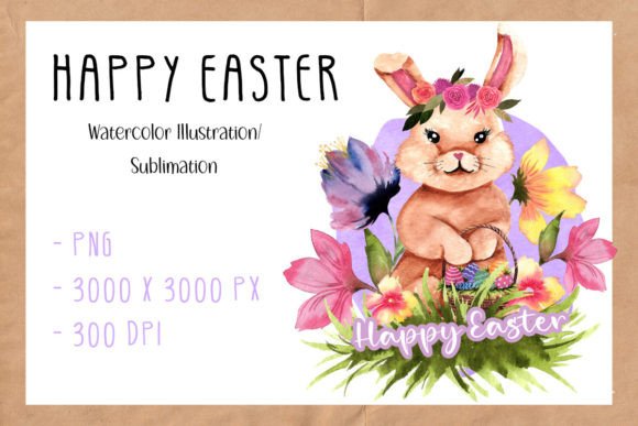 Download Happy Easter Watercolor Sublimation - Watercolor sublimation Collection