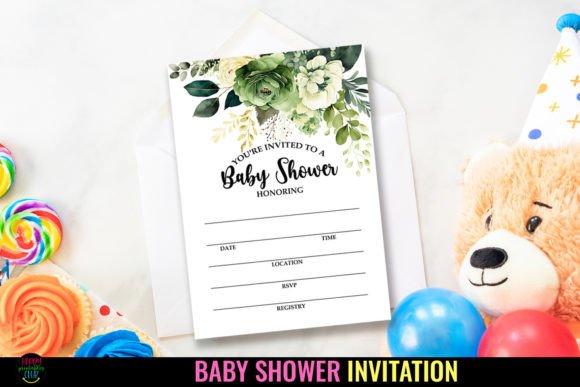 Download Baby Shower Party Invitations I Template - Premium Bundle